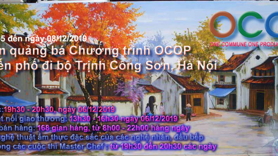 Sự kiện quảng bá Chương trình OCOP  tại tuyến phố đi bộ Trịnh Công Sơn, Hà Nội
